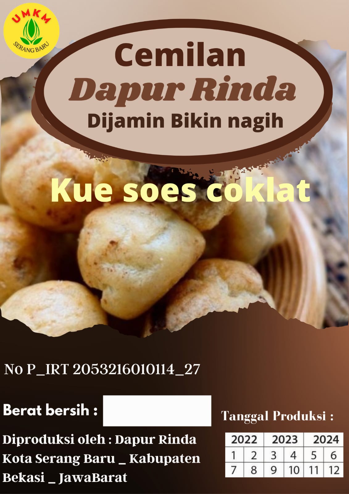 Kue soes coklat