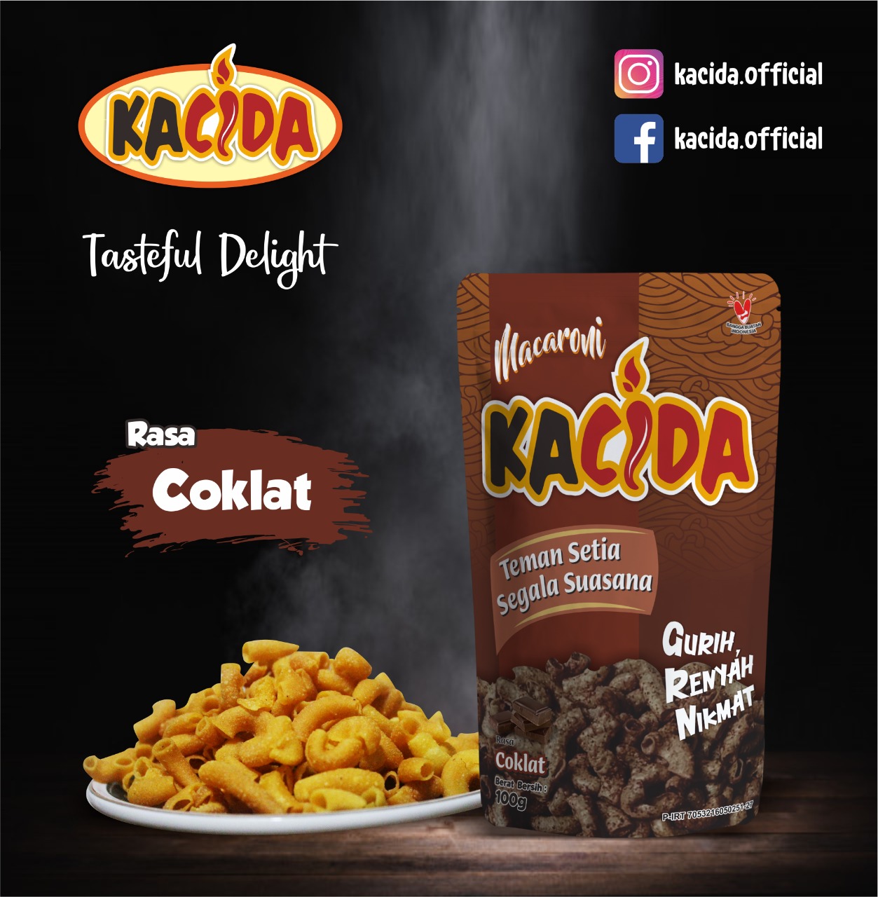 Makaroni Kacida Rasa Coklat