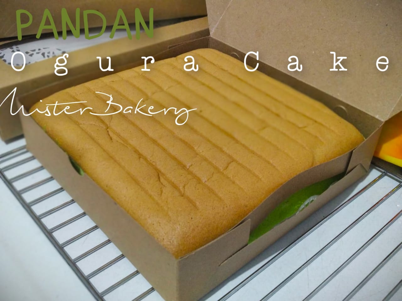 Ogura Pandan Cake