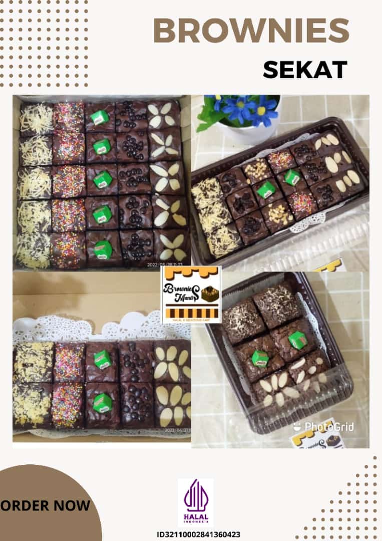 Brownies sekat panggang