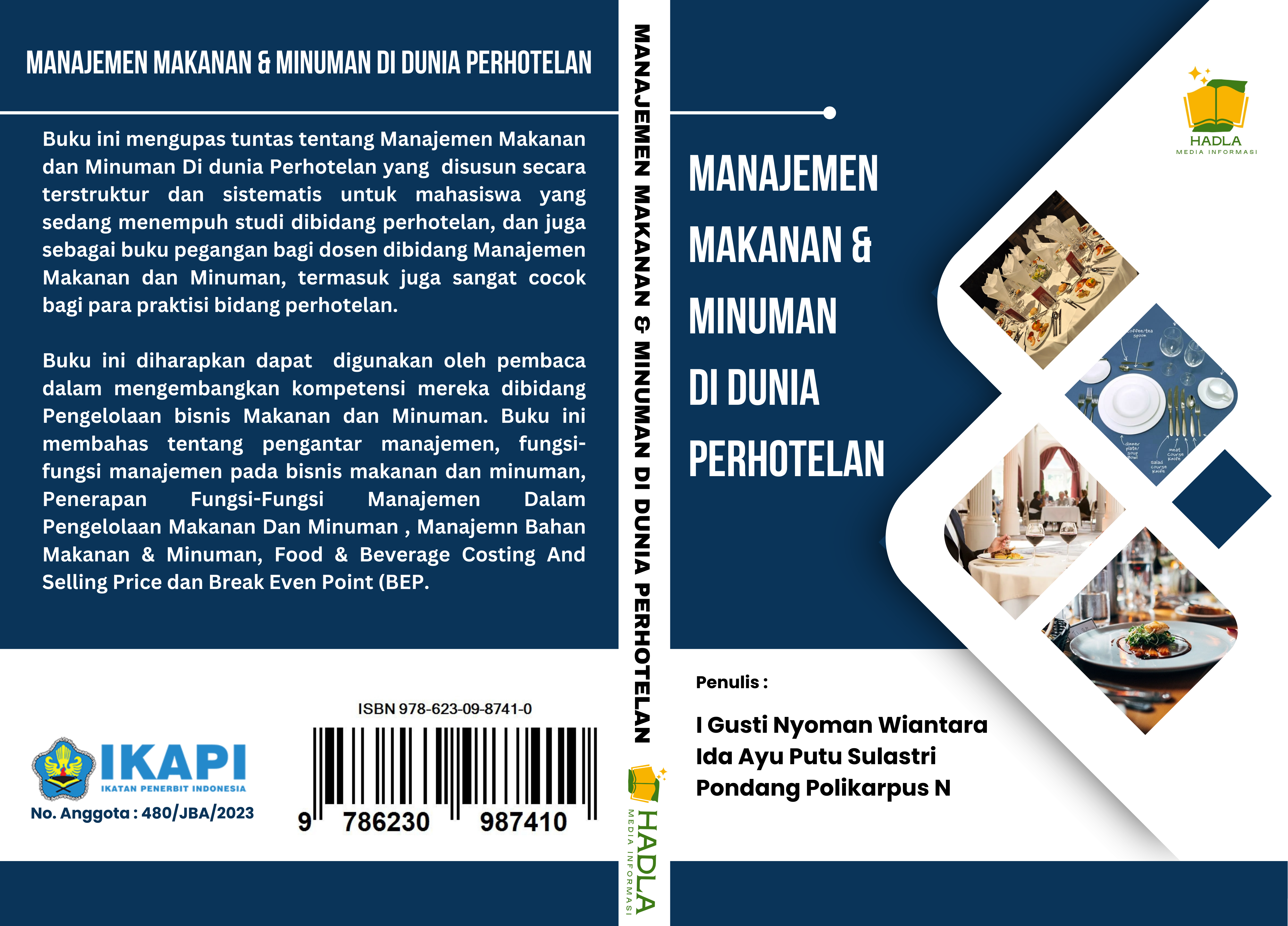 Buku Manajemen Makanan dan Minuman di Dunia Perhotelan