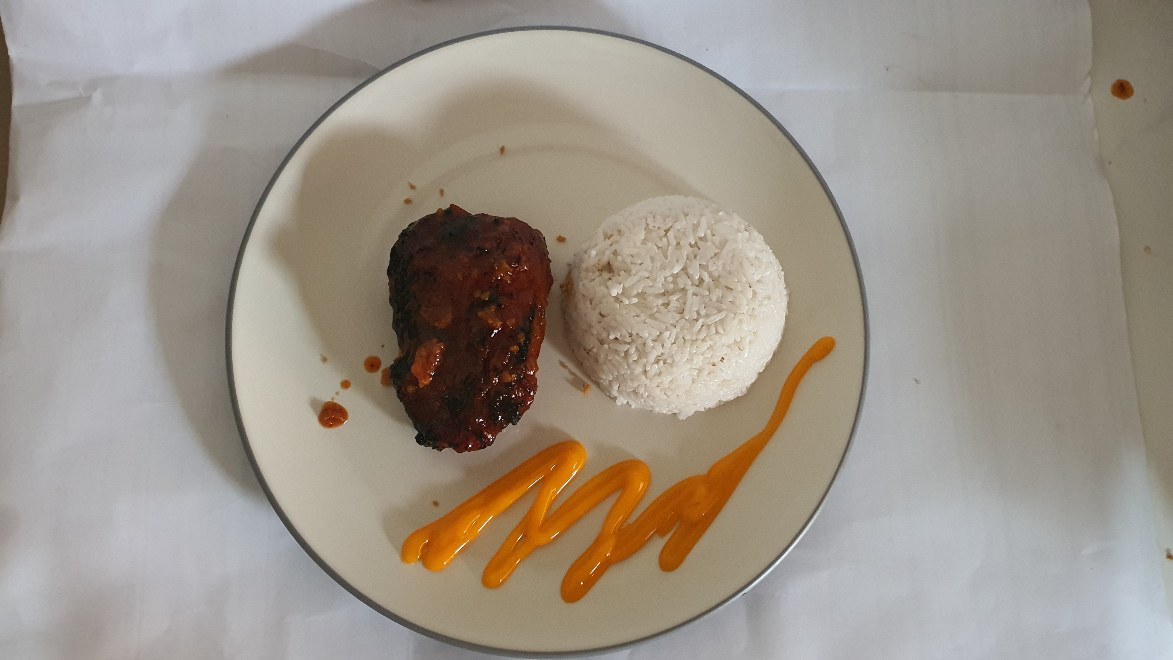 Nasi Ayam Kripsi Bakar (Krisbar)