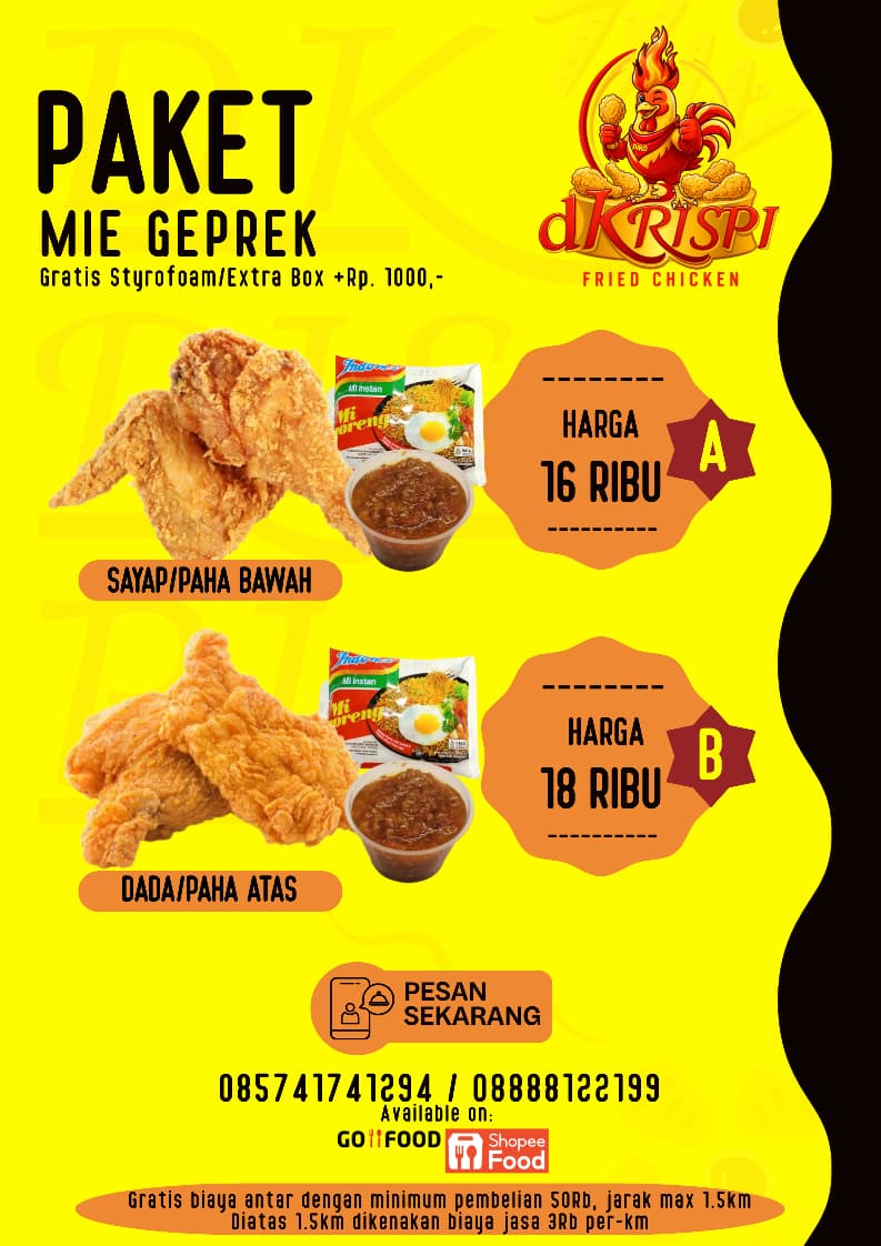 Paket Mie Geprek A